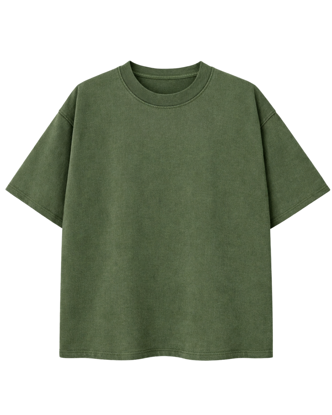 Heavy Oversize Tee – Verde Olivo.